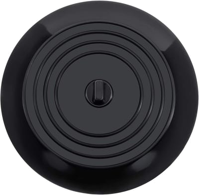 Zwarte Silicone Stopper voor Badkuip en Gootsteen, 15 cm Diameter, Universele Afvoerplug voor Keuken, Badkamer en Wasruimte (1 Stuk)