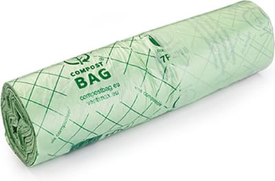 Composteerbare afvalzakjes – 50L – Biologisch afbreekbaar – Europees gecertificeerd – Biobased materiaal