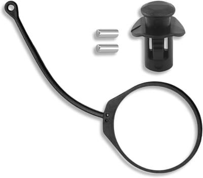 Brandstofdop Bevestigingsband - Tankdop Touw - Voorkom Verloren Dop - Hoge Sterkte Rubber - 131 mm Lengte - Zwart