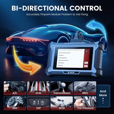 OBD Scanner - OBD2 - Auto Scanner - Auto uitlezen - Diagnose Apparatuur voor Auto's - OBD2 Scanner voor Kia - Hyundai - Genesis - ECU-codering - Actieve Tests - 30+ Resetservices - OE-Niveau Diagnose - Full System Scan - Android Touchscreen