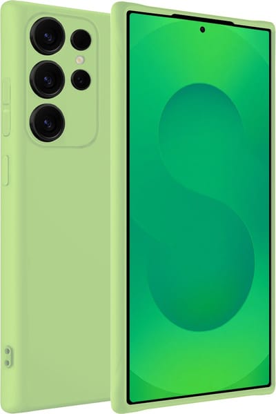Hoesje Geschikt voor Samsung Galaxy S25 Ultra - Sterk & Shockproof - Hoes Cover - Siliconen Case - Groen