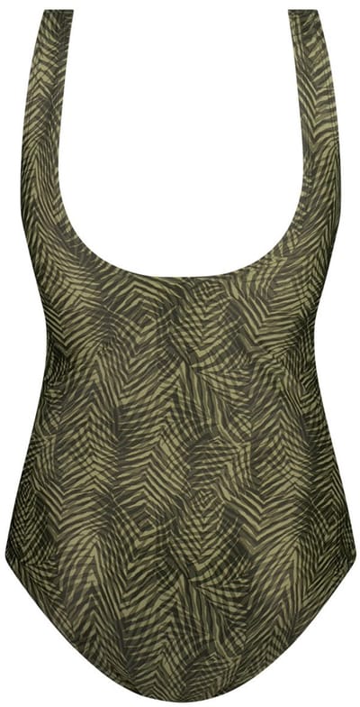 Ten Cate badpak soft cup shape summer leaves grey voor Dames | Maat 40