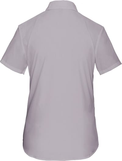 Kariban Overhemd in onderhoudsvriendelijk polykatoen-popeline korte mouwen dames K548 - SILVER - 3XL