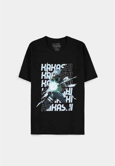 Naruto - Kakashi Heren T-shirt - XL - Zwart