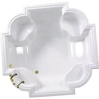 Caribia Waikiki 8-corner bathtub 192 x 192 cm Waikiki incl. foot frame