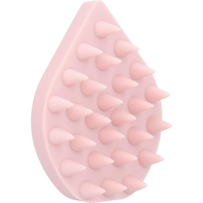 Shampoo Massageborstel Siliconen Hoofdhuidborstel Haarmassageapparaat Baden Douchen Haarreinigingskam Roze roze