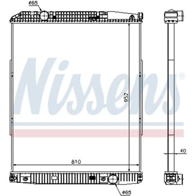 Radiator, motorkoeling NISSENS 626490