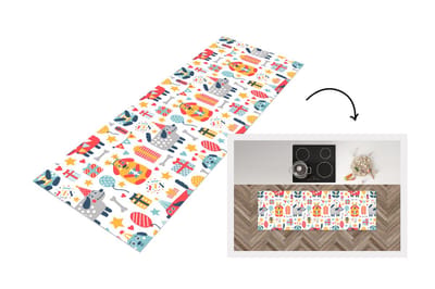 Keukenloper - Loper keuken - Patronen - Verjaardag - Hond - 150x50 cm - Keukenloper vinyl
