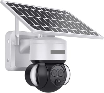 Beveiligingscamera Buiten - WIFI Camera - Huisbewaking - Zonne-energie Aangedreven - 6MP - Wit