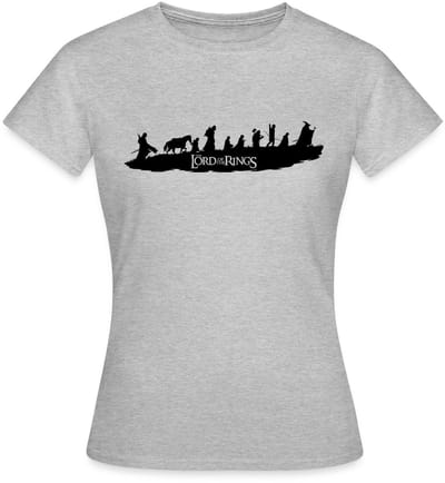 The Lord Of The Rings De Reisgenoten Van Frodo T-Shirt Dames