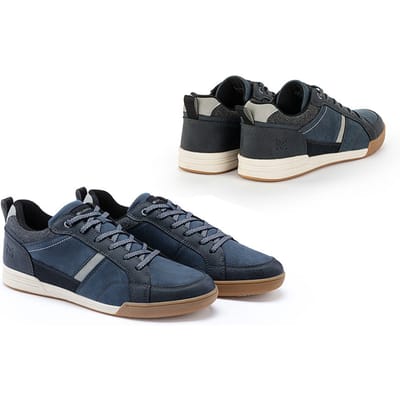 Milanoro - Stijlvolle, comfortabele sneakers voor heren - Navy - Maat 40