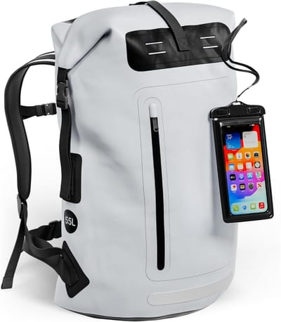 Famanu – Waterdichte backpack unisex - roll-top rugzak voor outdooractiviteiten zoals kajakken - wandelen - kamperen en reizen