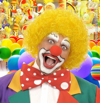 Pruik, Clown Geel