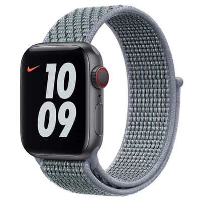 Apple Watch Nike Sport Loop - 44mm - Obsidian Mist - voor Apple Watch SE/5/6