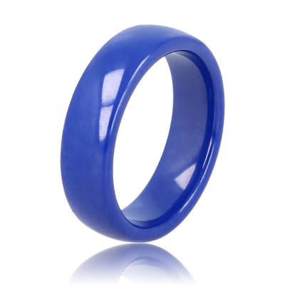 My Bendel - Onbreekbare Keramieken Ring Kobalt Blauw 6 Mm - Keramieken Ring • 6 Mm • Kobalt Blauw - met Luxe Cadeauverpakking | Sieraden Voor Dames | Maat 16.00 Mm / Maat 50