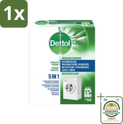 1 x Dettol Wasmachine Reiniger Duo 500 ml- Wasmachine Reiniger - Hygiëne Wasmachine - Wasmachine Reinigen - Wasmachine Reiniger 5 In 1 - Wasmachine Geur