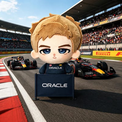 10cm Verstappen Pluche Pop Knuffeldier Schattige Racecoureur Beeldje Woondecoratie Voor Fans 10cm brown