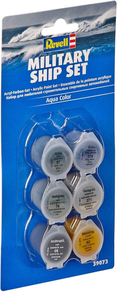 Revell Hobbyverf Schepen - Aqua 39073 Military Ships - Marine - Acryl Set Verf set - 6x 5 ml