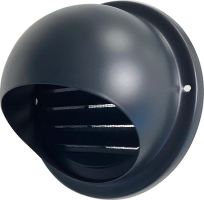 Paneir Airdesigns - Bolrooster Ø 150 mm - vaste lamellen - Zwart/Antraciet RAL7021