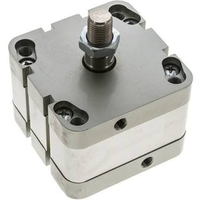 ISO 21287 Compacte Dubbelwerkende Cilinder 80-15mm - Magnetisch - Mannelijke Stang