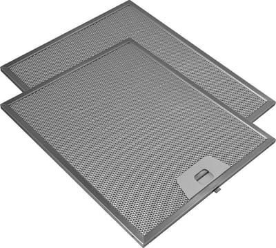 AllSpares Metaalfilter (2x) voor afzuigkappen geschikt voor AEG-Electrolux Zanussi 50248271004 en Faber 1330071330 (300x253x7mm)