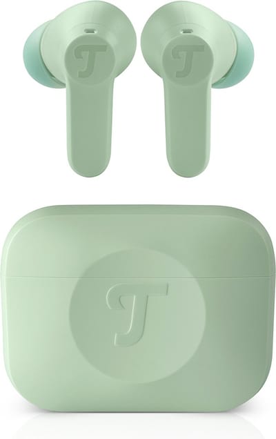 Teufel AIRY TWS 2 - In-ears - Oordopjes - Active Noise Cancelling - Oplaadcase - saliegroen
