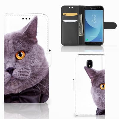 Boekhoesje voor Samsung Galaxy A30 Telefoonhoesje met Pasjes Kat