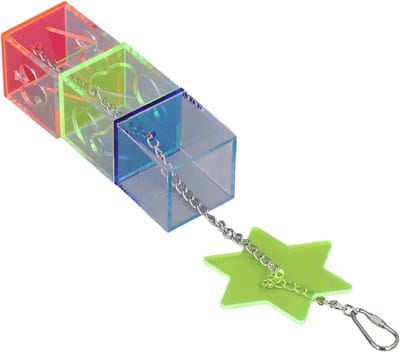 Vogel Foerageer Speelgoed - Papegaai Snoepdoos - Vogel Vermaken - Intelligentie Verbeteren - 17 x 7 cm - Multicolor