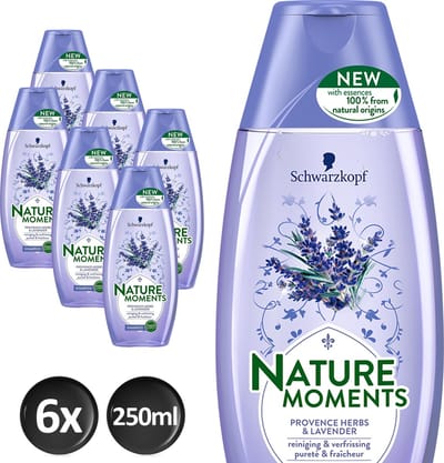 Schwarzkopf  Nature Moments Provence Herbs&Lavender Shampoo - 6 stuks