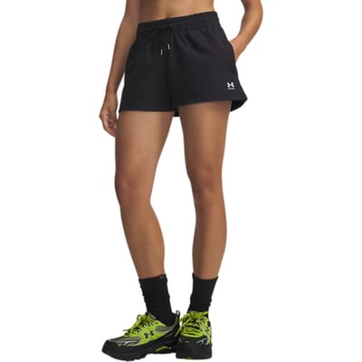 Under Armour Sport Terry Korte Broek Dames Zwart K001