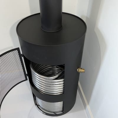 Zwembadverwarming Burn tot 24.000 liter zwembadheater zwembadkachel houtgestookte zwembadverwarming
