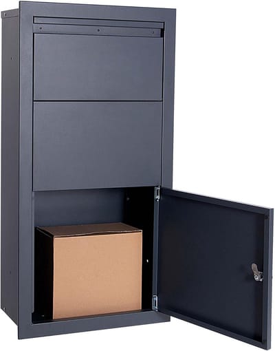 Pakketbox Wandmontage - Brievenbus met opslag - Veilig Post Ontvangen - Slim insteek systeem