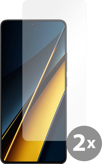 Just in Case screenprotector geschikt voor Xiaomi Poco X6 Pro - Screenprotector Gehard Glas - 2 Stuks