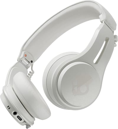 Skullcandy Icon ANC Draadloze Hoofdtelefoon - Bluetooth Koptelefoon - Active Noise Cancelling - 60u batterij - Waterbestendig - On-Ear - met Microfoon - Wit