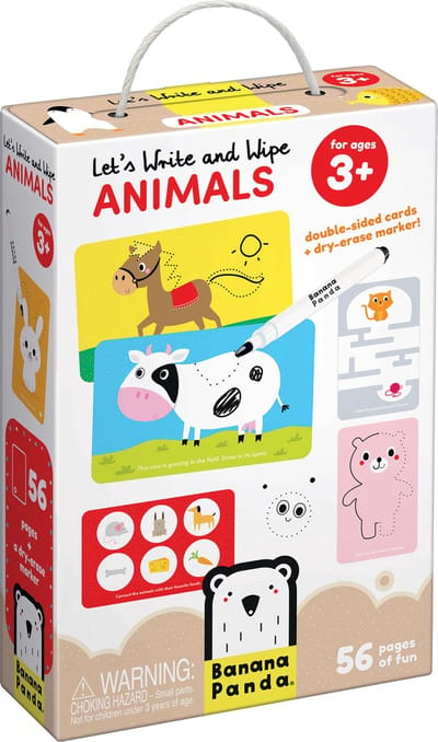 Banana Panda Laten we dieren tekenen en wissen 3+