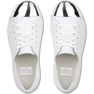 FitFlop - F-Sporty Mirror-Toe Sneakers - Sneaker laag gekleed - Dames - Maat 37 - Wit - I73-194 -Urban White Leather