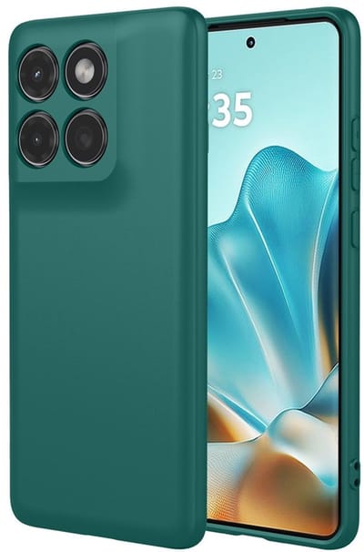 Coverup Hoesje - Geschikt voor Motorola Edge 60 / Edge 60 Fusion Hoesje - Coverup Colour TPU Back Cover - Donkergroen
