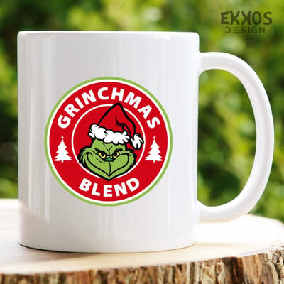 Grinchmas blend mok - Kerstversiering - Kerstcadeau - Thee glazen - Grappige cadeau - Mokken - Cadeau voor man - Cadeau voor vrouw - Valentijn cadeautjes - Koffiekopjes