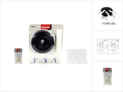 Makita steekkop kunststof set ( 198383-1 ) DUR accessoires + 12 Makita kunststof messen voor steekkop