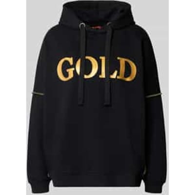 oversized hoodie van pure katoen model 'Silver and Gold'