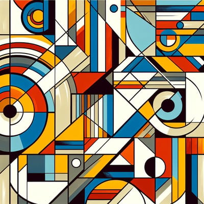 Abstract picasso schilderij | Picasso's Abstracte Kunst: Een Levendige Verkenning van Vorm en Kleur | Kunst - 100x100 centimeter op Canvas | Foto op Canvas