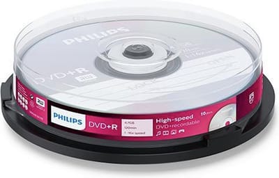 Philips Dvd+R 4,7Gb 16Xspeed Spindle 10 Stuks