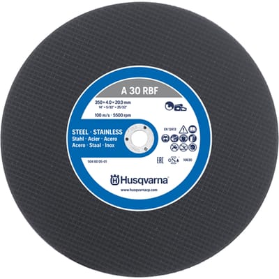Husqvarna doorslijpschijf 350 staal 20mm