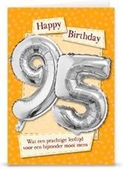Miko - Kaart - Leeftijdballon - 95 Jaar