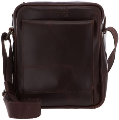 BUCKLE & SEAM schoudertas Collector Reporter Bag Brown / Dot bruine