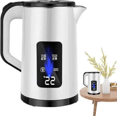 Elektrische Waterkoker - Roestvrij Staal - Snel Water Koken - Temperatuur Behoud - 15 Liter - Wit