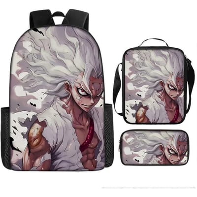 One Piece One Piece Schooltas Luffinica Zeekoning Student Schooltas Rugzak Set Three piece set
