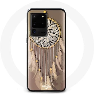 Coque pour Samsung Galaxy S20 Ultra Attrape Rêve marron Capteur de Rêves