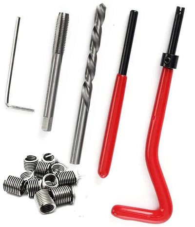 Dailygoods- Helicoil Reparatieset 15PCS - M9 x 1.25 - Draadtap - Gewindehouders - Scherpe Boor - Duurzaam Materiaal - Draadgewindereparatieset