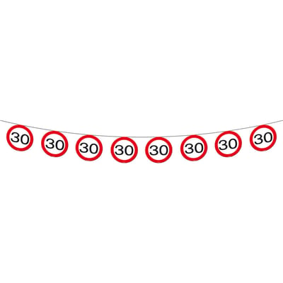 Folat - Vlaggenlijn verkeersbord 30 (12 meter)